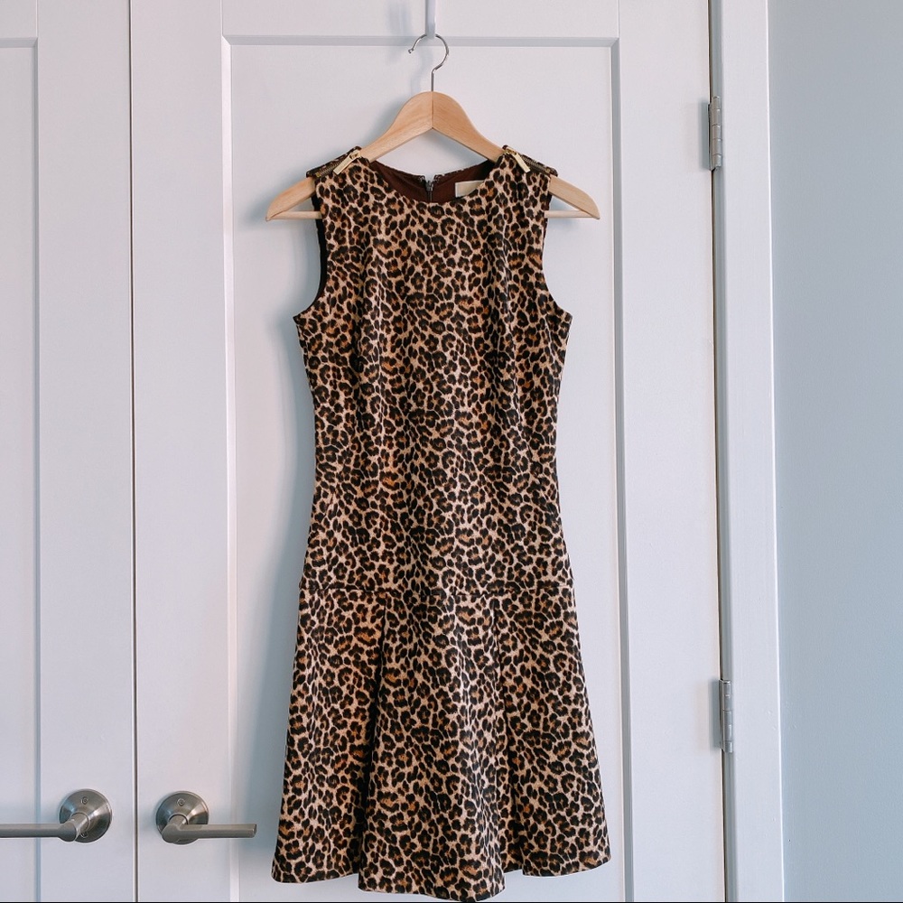Michael Kors leopard print sleeveless dress - Picture 1 of 4